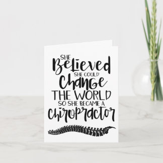 Chiropractic Abschluss Card, D.C. Abschluss Card Karte