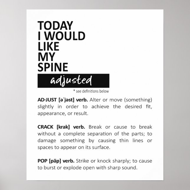 Chiropractic Art, Chiropractic Poster, Chiro  Poster (Vorne)