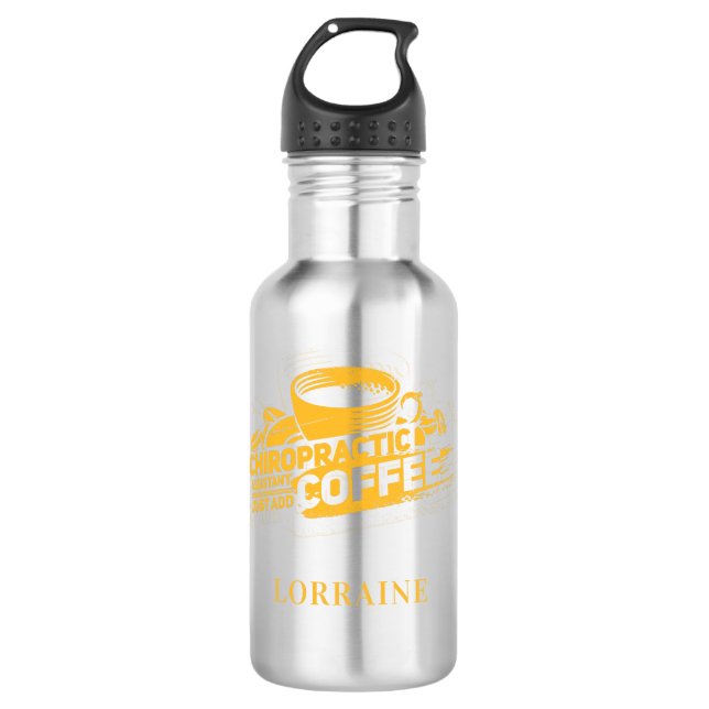 Chiropractic Assistant Bone Adjustor Sprichwort Cu Edelstahlflasche (Vorderseite)