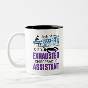 Chiropractic Assistant Chiropractic Funny Sprichwo Zweifarbige Tasse