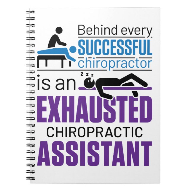 Chiropractic Assistant Chiropraktor Funny Sprichwo Notizblock (Vorderseite)