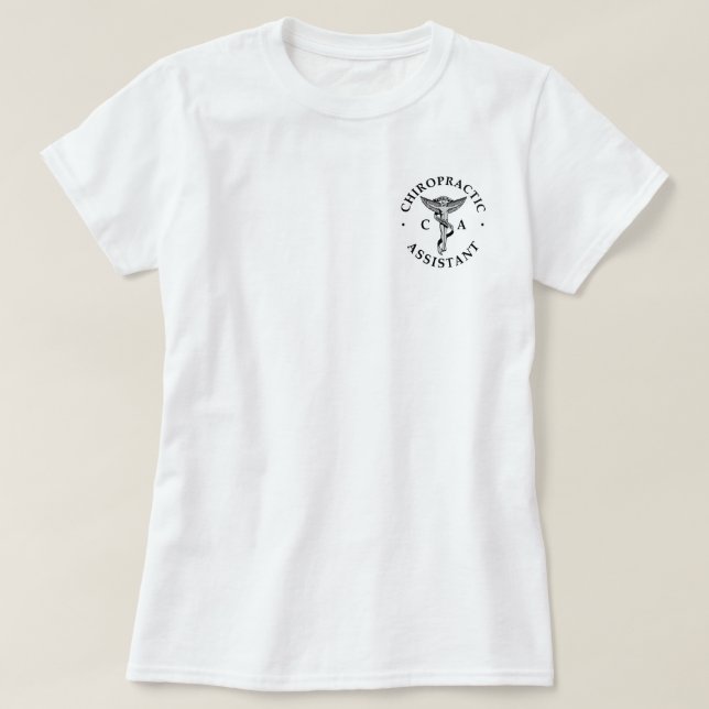 Chiropractic Assistant Logo T-Shirt (Design vorne)