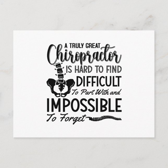 Chiropractic Chiro Spine Truly Great Chiropractor Postkarte (Vorderseite)