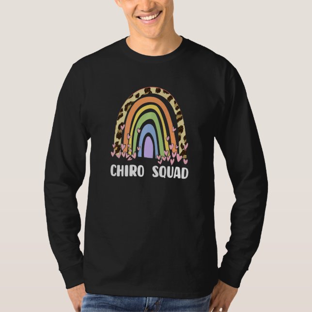 Chiropractic - Chiro Squad Leopard Rainbow Premium T-Shirt (Vorderseite)