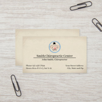 Chiropractic Chiropractor Clinic Business Card Visitenkarte