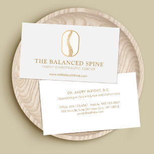 Chiropractic Chiropractor Logo Visitenkarte