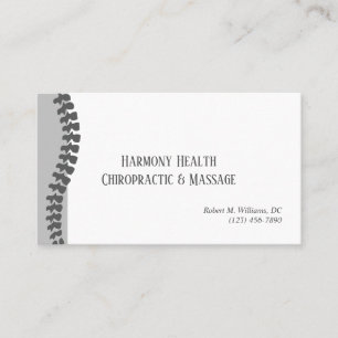 Chiropractic Clinic Health & Wellness Visitenkarte