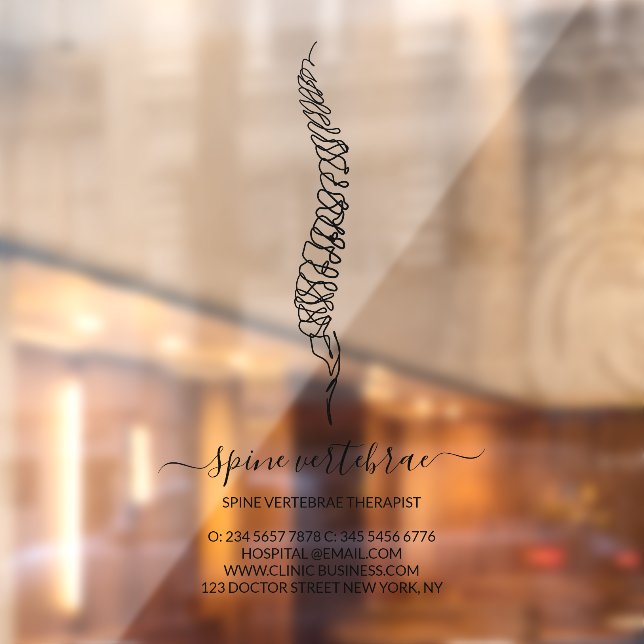 Chiropractic Doctor brand Fensteraufkleber (Blatt 2)