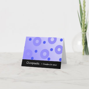 Chiropractic Equals Freedom to Move Dankeskarte