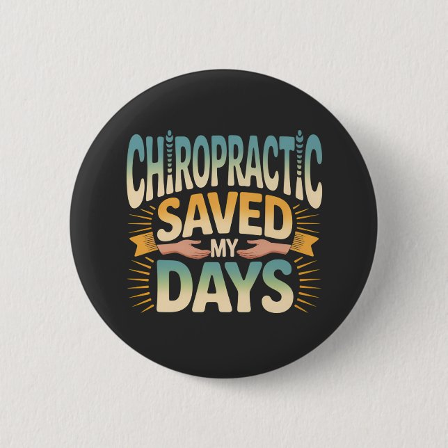 Chiropractic Healing and Back Pain Relief Button (Vorderseite)