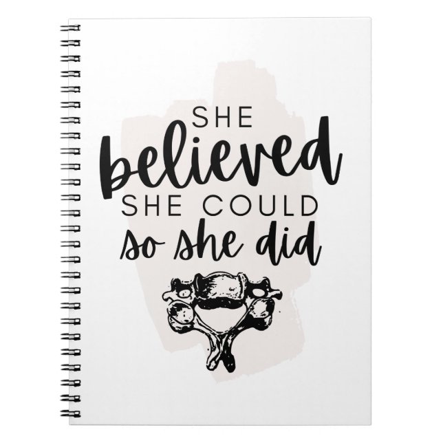 Chiropractic Notebook, Chiropractic Student, Chiro Notizblock (Vorderseite)