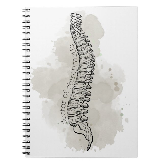 Chiropractic Notebook, Chiropraktor, Chiro Geschen Notizblock (Vorderseite)