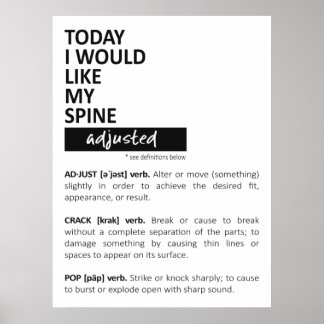 Chiropractic Poster, Chiropractic Art, Chiro  Poster