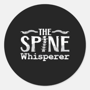 Chiropractic The Spine Whisperer Chiropractor Runder Aufkleber