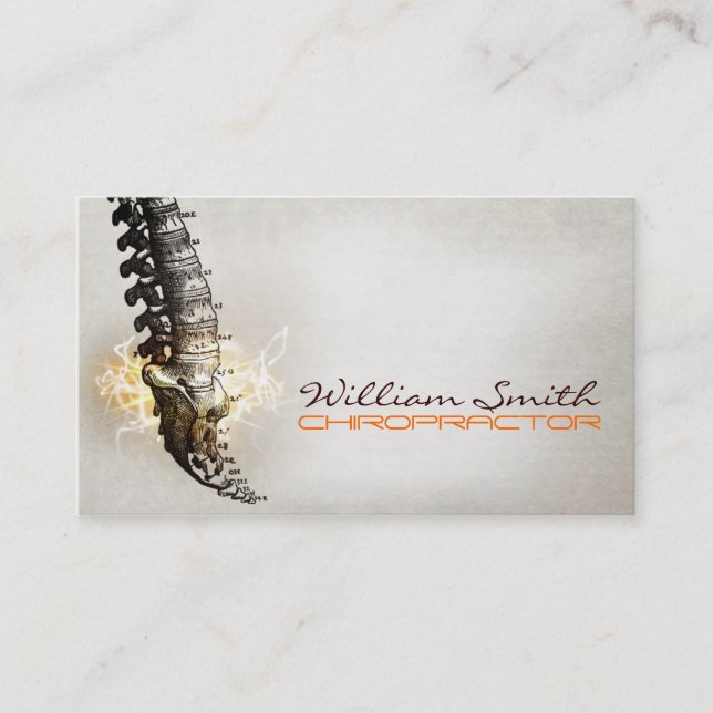Chiropractor Business Card Visitenkarte (Vorderseite)