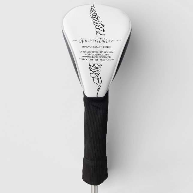 Chiropractor Chiropractic Spine Adjust Therapist Golf Headcover (Vorderseite)