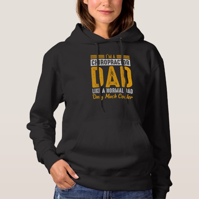 Chiropractor Dad Expert Chiropractic Assistant Gra Hoodie (Vorderseite)