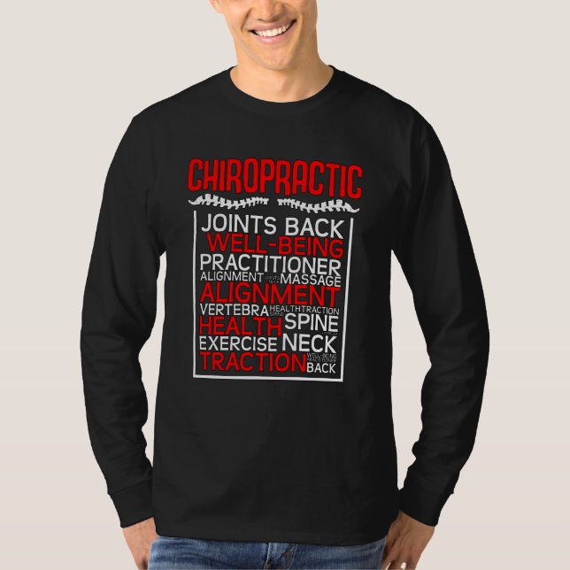 Chiropractor Joints Back Complementary Medicine Ch T-Shirt (Vorderseite)