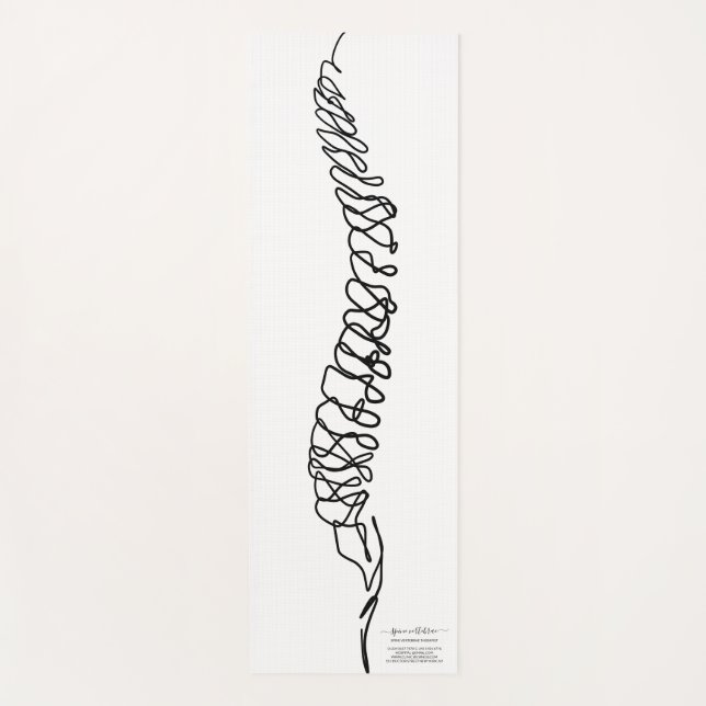 Chiropractor Massage Therapy Spine Yogamatte (Vorderseite)