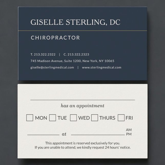 Chiropractor Office Appointment Reminder Terminkarte (Von Creator hochgeladen)