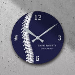 Chiropractor Spine Therapy Navy<br><div class="desc">Chiropraktiker Wirbelsäule Therapist Chiro Navy Blue Uhren.</div>