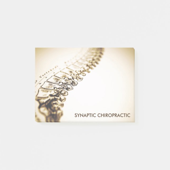 Chiropraktik-Anmerkungen Post-it Klebezettel (Vorderseite)