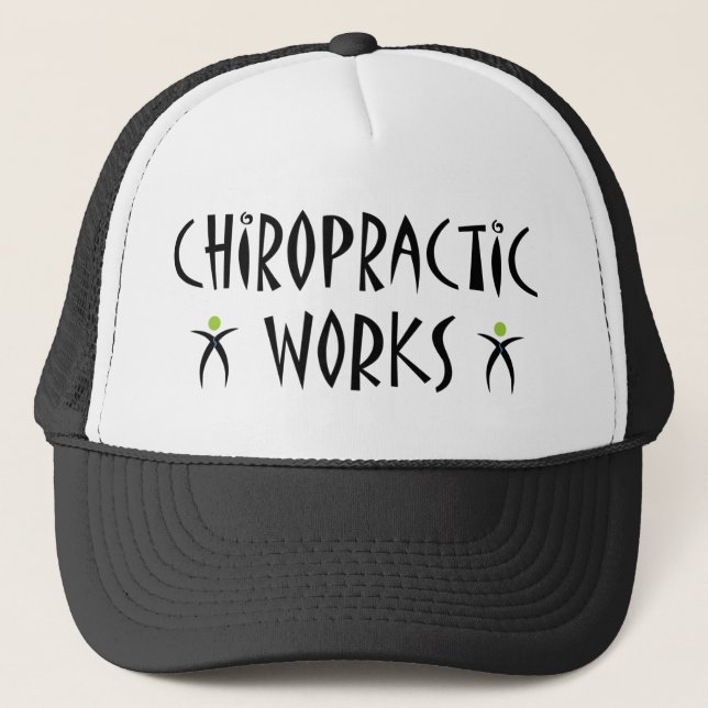 Chiropraktik-Arbeiten Truckerkappe (Vorderseite)