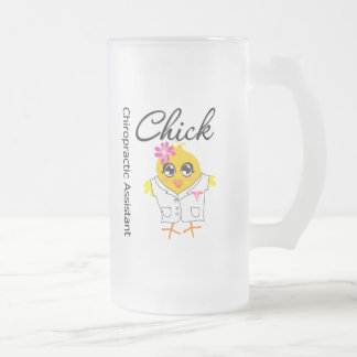 Chiropraktik-Assistenten-Küken Mattglas Bierglas
