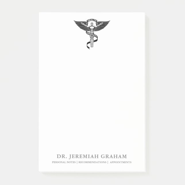 Chiropraktik-Büro-personalisiertes weißes und Post-it Klebezettel (Vorderseite)