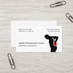 Chiropraktik Chiropraktik Klinik Visitenkarte