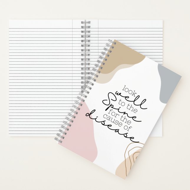 Chiropraktik, Chiropraktiker, Chiropraktiker Notizbuch (Innen)