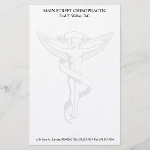 Chiropraktik-Emblem-Briefpapier Briefpapier