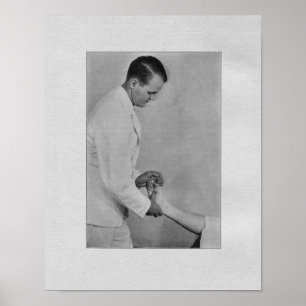 Chiropraktik-Extremitäts-Anpassungs-Vintager Druck Poster
