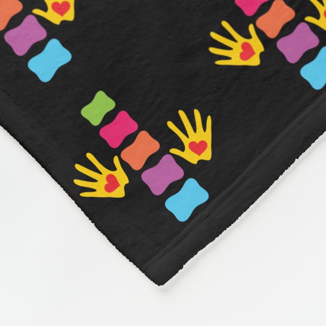 Chiropraktik-Hände und Dorn-Fleece-Decke Fleecedecke (Ecke)