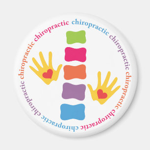 Chiropraktik-Hände und Dorn-Magnet Magnet