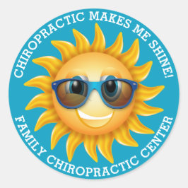 Chiropraktik macht mich zu maßgeschneiderten Kids- Runder Aufkleber