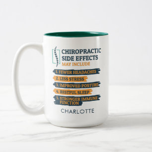 Chiropraktik Nebenwirkung Chiropraktiker Gag Zweifarbige Tasse