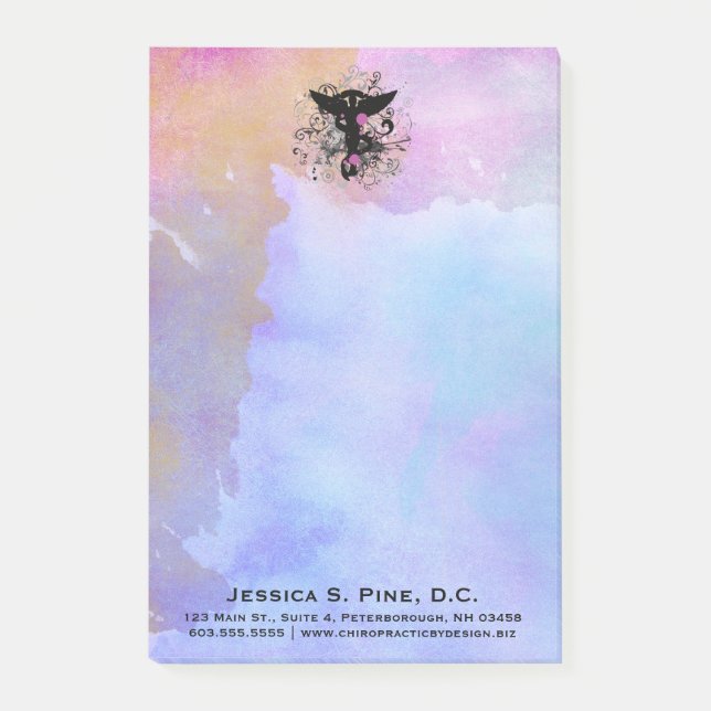 Chiropraktik Posten-it® Anmerkungen des Post-it Klebezettel (Vorderseite)