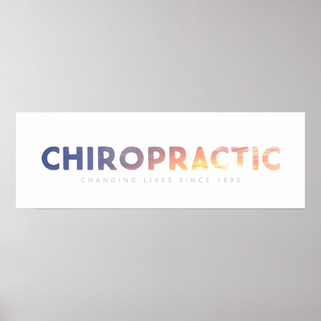 Chiropraktik - Veränderung des Lebens seit 1895 Poster (Vorne)