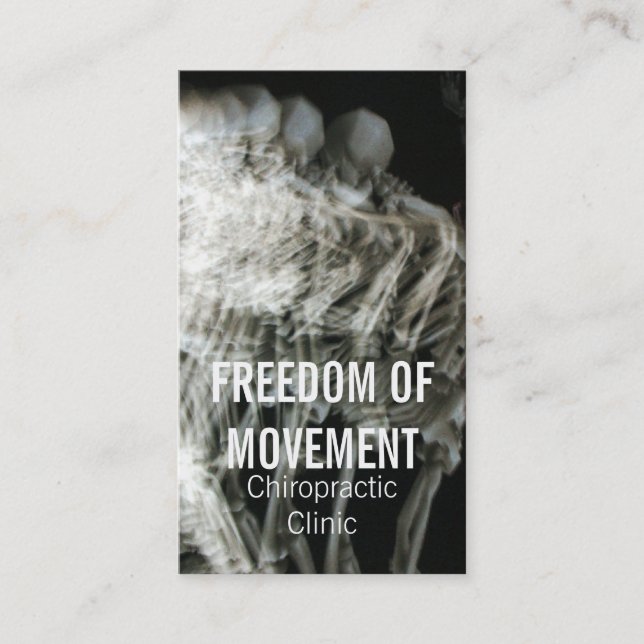Chiropraktik-Visitenkarten Visitenkarte (Vorderseite)