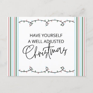 Chiropraktik-Weihnachtskarte, Chiropraktik, Chiro Postkarte