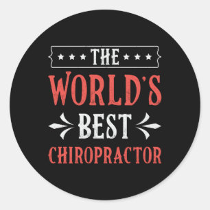 Chiropraktiker der Welt Runder Aufkleber