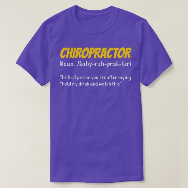 Chiropraktiker-Funny-Chiropraktiker T-Shirt (Design vorne)