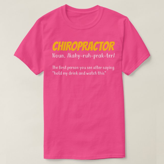 Chiropraktiker-Funny-Chiropraktiker T-Shirt (Design vorne)