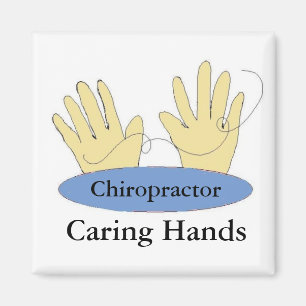 Chiropraktiker haben fürsorgliche Hände Magnet