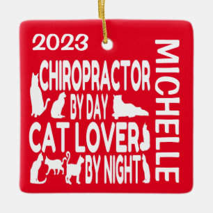 Chiropraktiker Lieben Cats CUSTOM Keramikornament