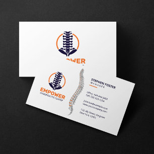 Chiropraktiker Massage-Therapie Chiropraktik-Klini Visitenkarte