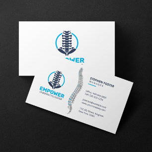 Chiropraktiker Massage-Therapie Chiropraktik-Klini Visitenkarte