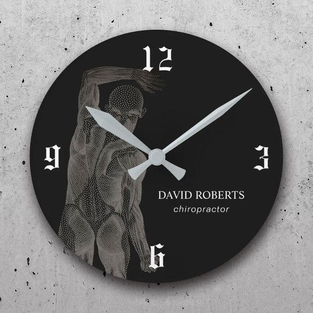 Chiropraktiker Massage Wellness-Center Therapeut Runde Wanduhr (Von Creator hochgeladen)
