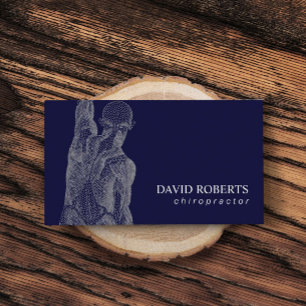 Chiropraktiker Massagetherapeut Marine Visitenkarte